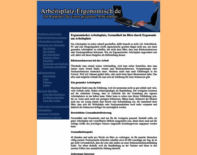 Arbeitsplatz-ergonomisch.de thumbnail