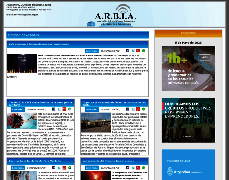 Arbia.org.ar thumbnail