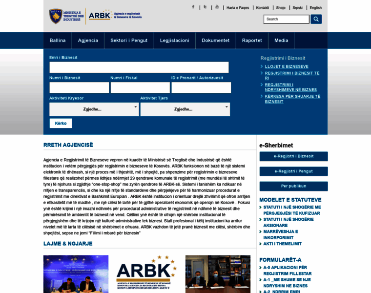 Arbk.rks-gov.net thumbnail