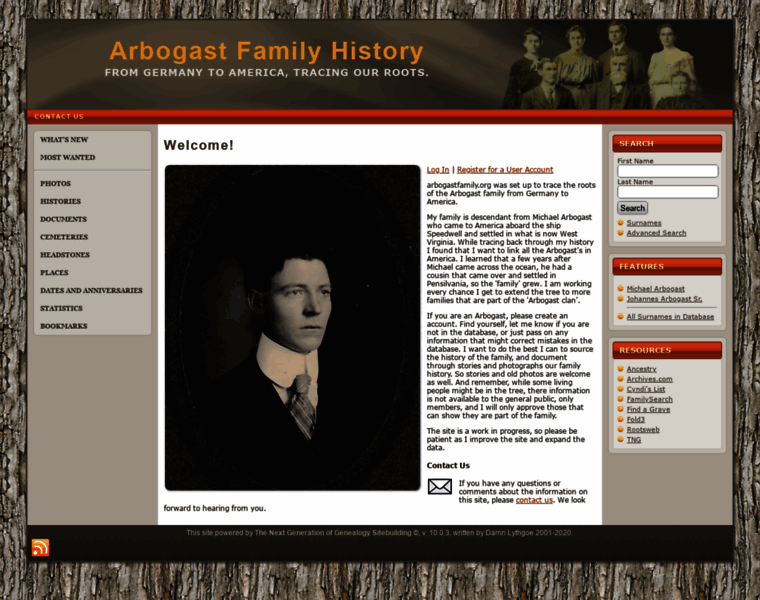 Arbogastfamily.org thumbnail