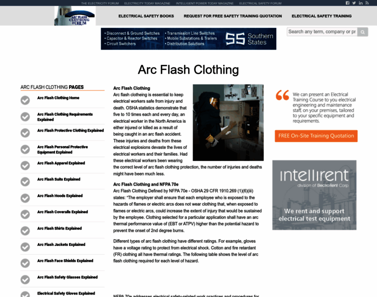Arc-flash-clothing.com thumbnail