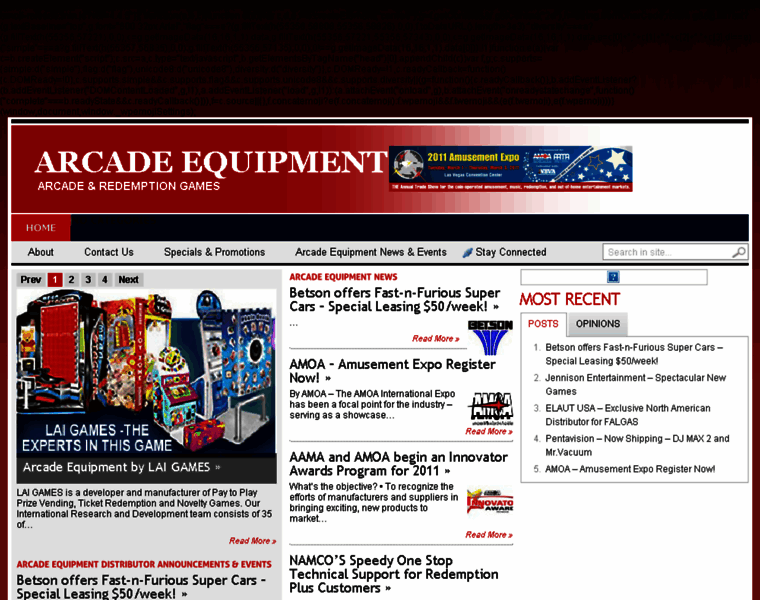 Arcade-equipment.com thumbnail