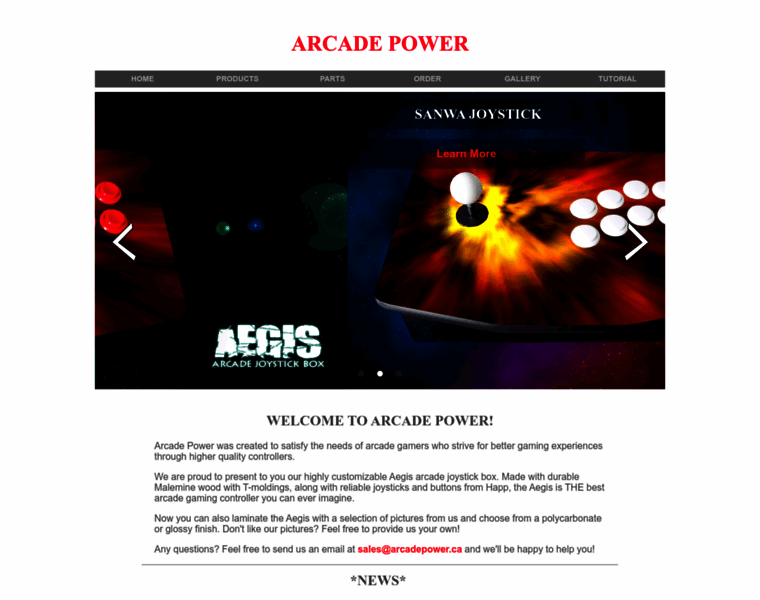 Arcadepower.ca thumbnail