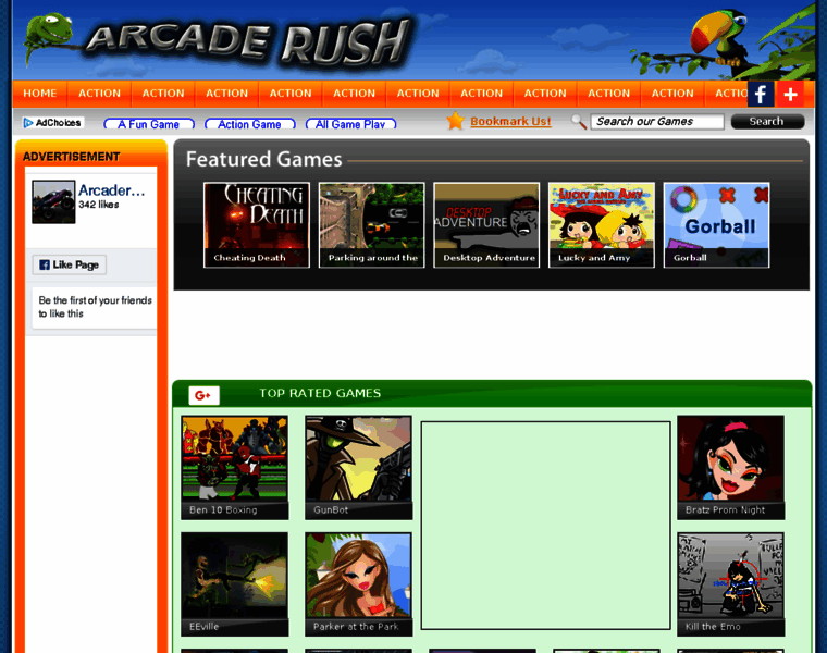 Arcaderush.com thumbnail