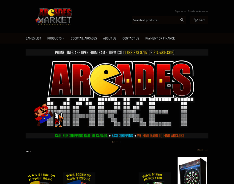 Arcadesmarket.com thumbnail