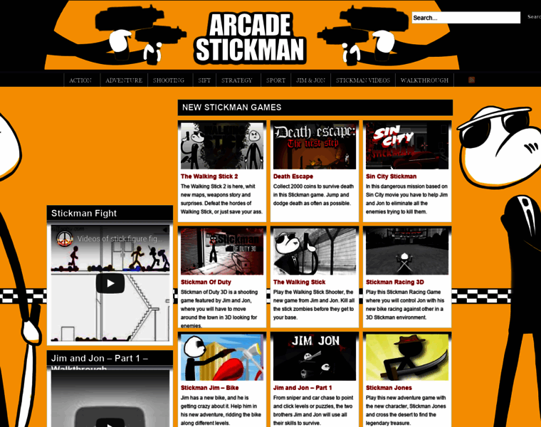 Arcadestickman.com thumbnail