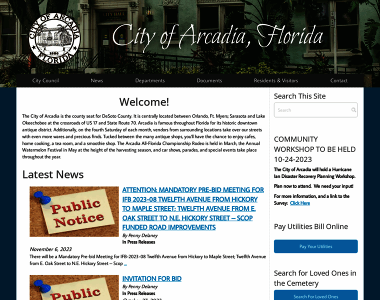 Arcadia-fl.gov thumbnail