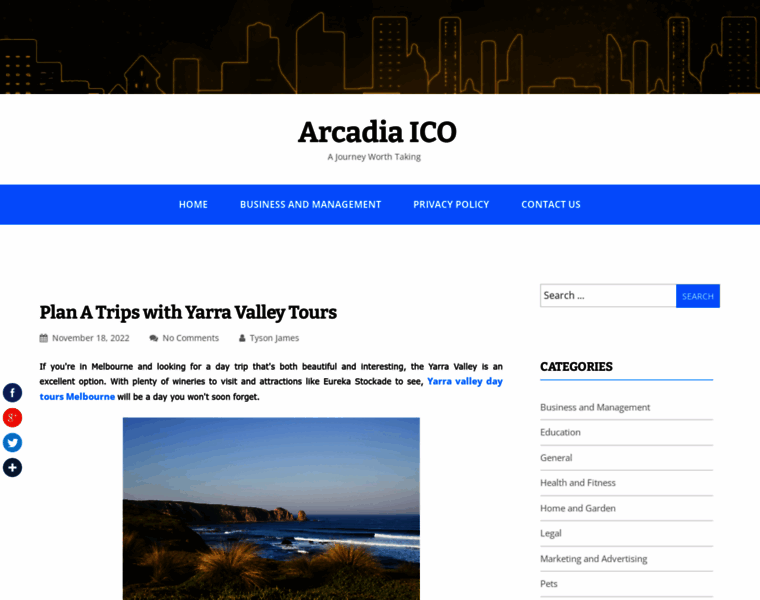 Arcadia-ico.com thumbnail