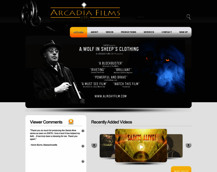 Arcadiafilms.com thumbnail