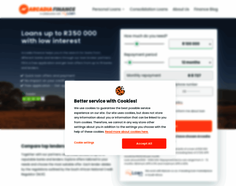 Arcadiafinance.co.za thumbnail Arcadiafinance.co.za thumbnail