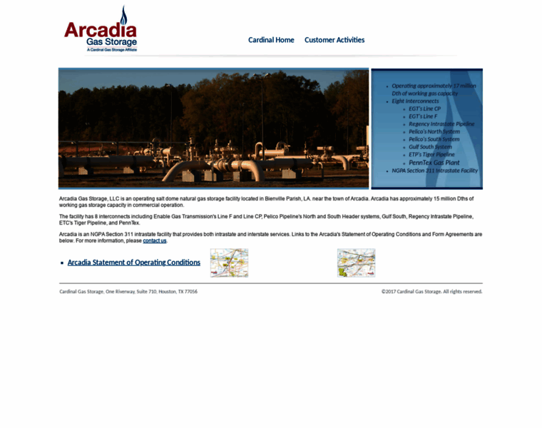Arcadiagasstorage.com thumbnail