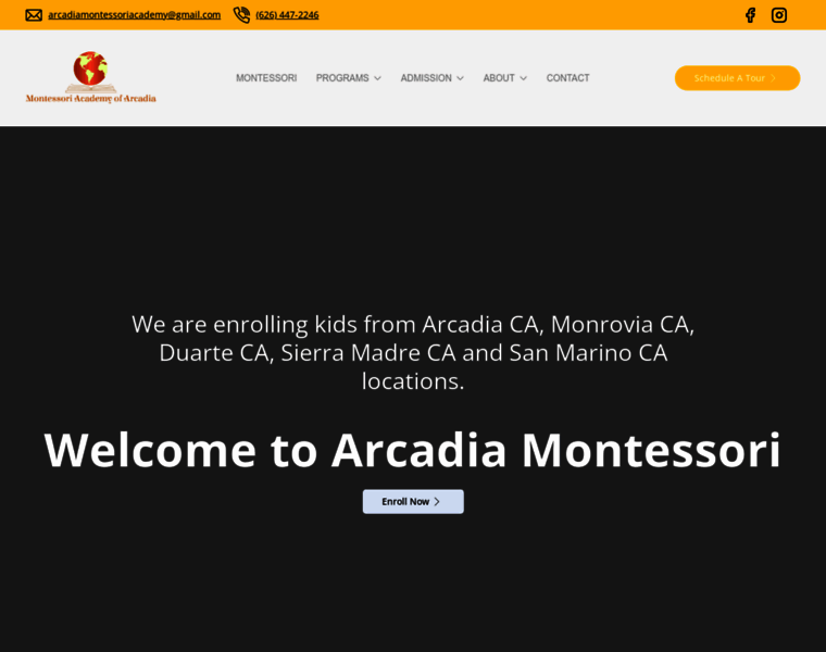 Arcadiamontessoripreschoolacademy.com thumbnail