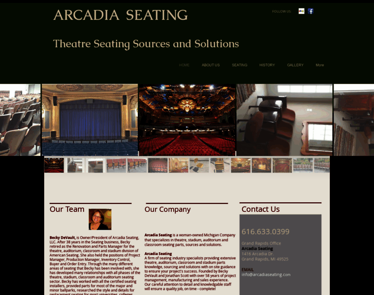 Arcadiaseating.com thumbnail