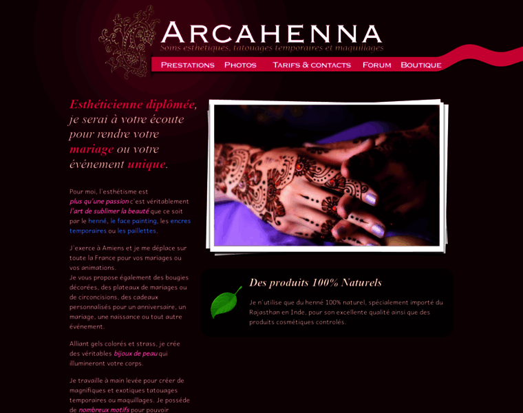 Arcahenna.com thumbnail