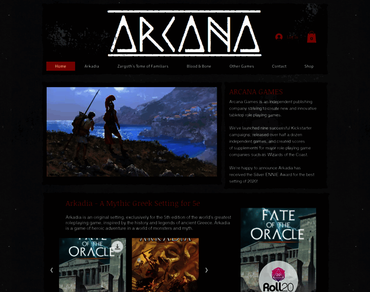 Arcana-games.com thumbnail