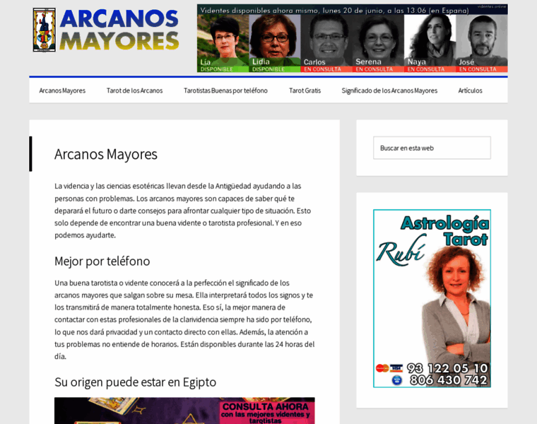 Arcanosmayores.es thumbnail