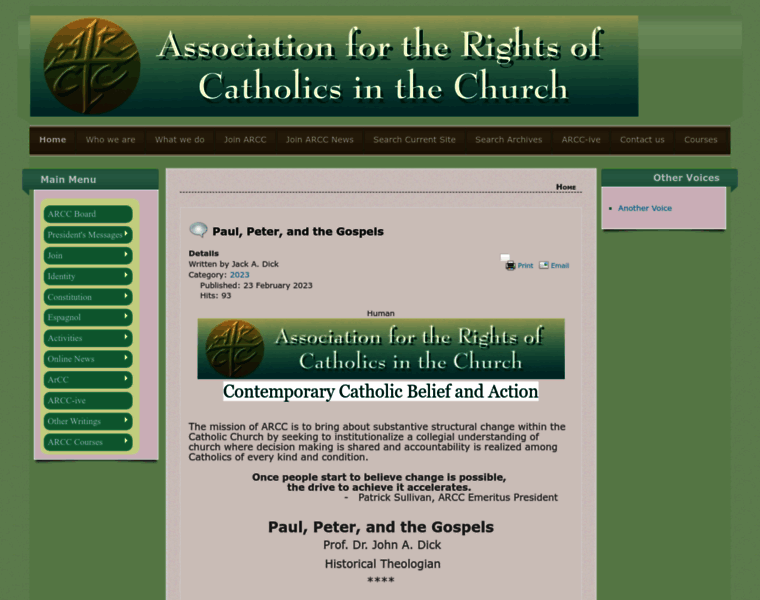 Arcc-catholic-rights.net thumbnail