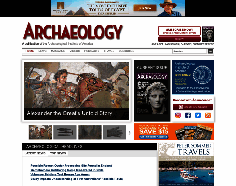 Archaeology.org thumbnail