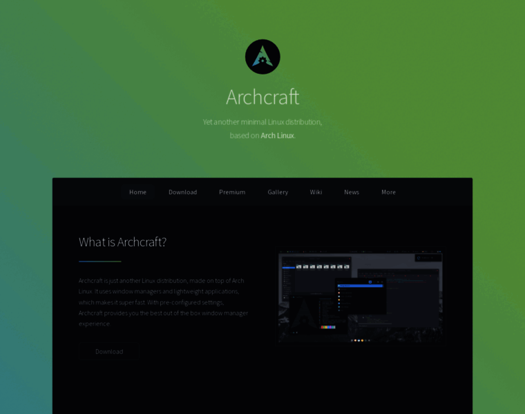 archcraft.io at WI. Archcraft : Home