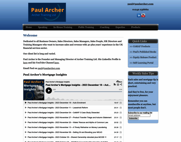 Archertraining.co.uk thumbnail