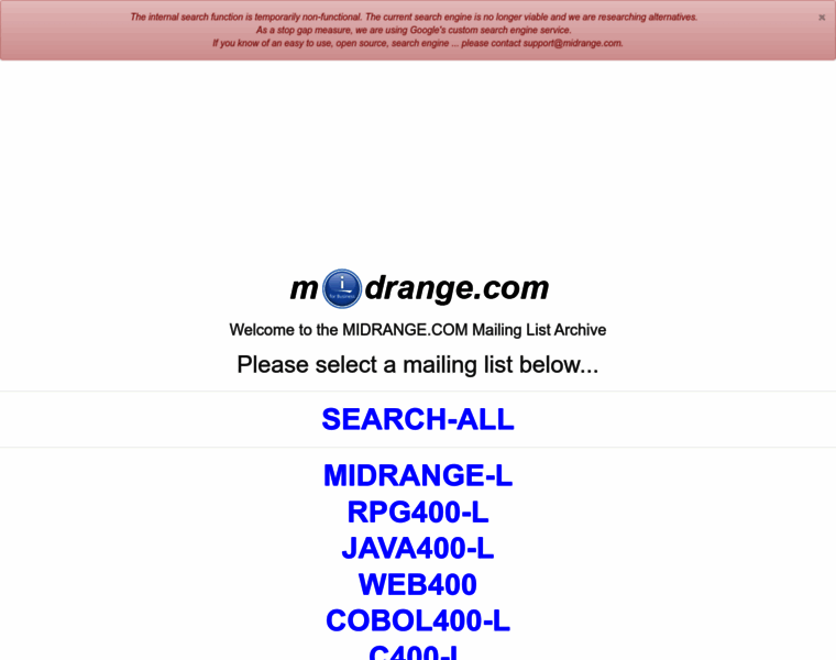 Archive.midrange.com thumbnail Archive.midrange.com thumbnail
