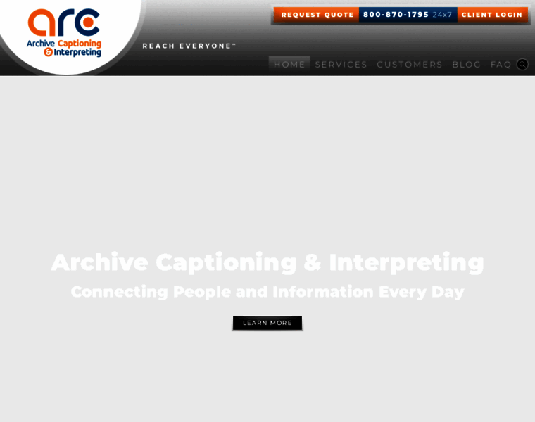 Archivecaptioning.com thumbnail