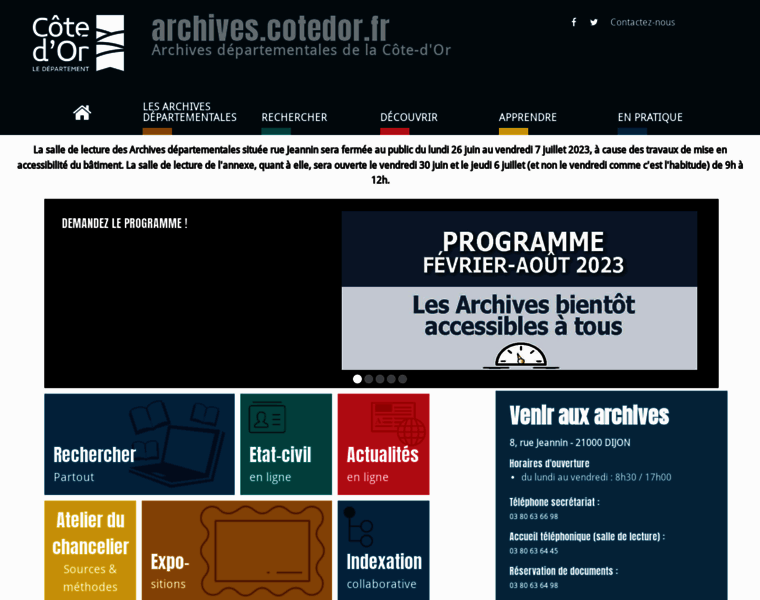 Archives.cotedor.fr thumbnail