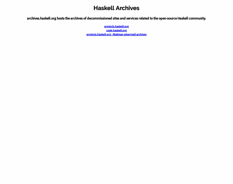 Archives.haskell.org thumbnail