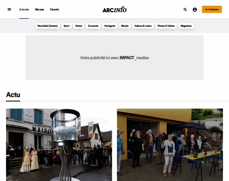 Arcinfo.ch thumbnail