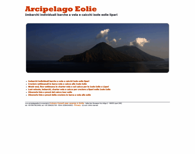 Arcipelagoeolie.it thumbnail