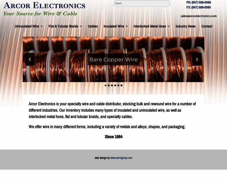 Arcorelectronics.com thumbnail