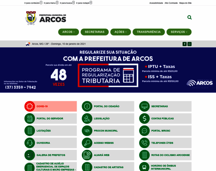 Arcos.mg.gov.br thumbnail