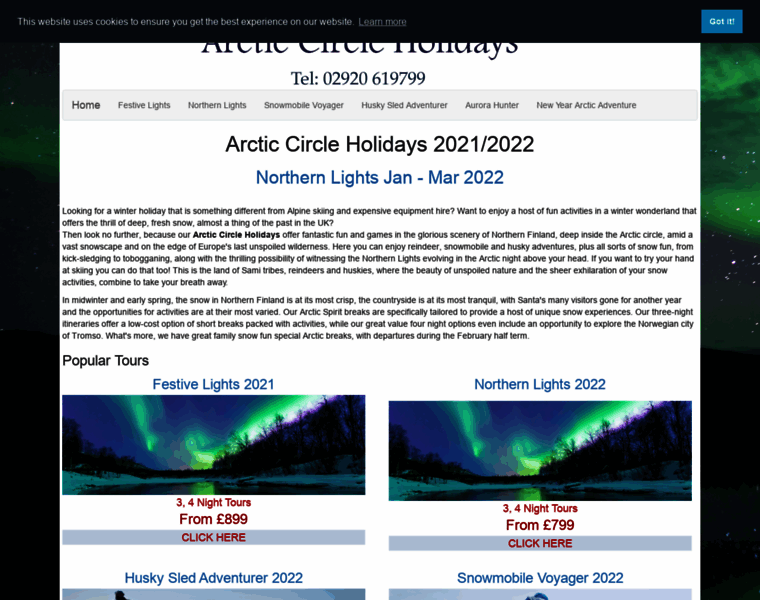 Arctic-circle-holidays.com thumbnail