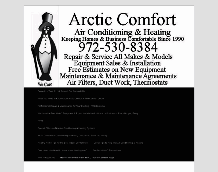 Arcticcomfort.com thumbnail
