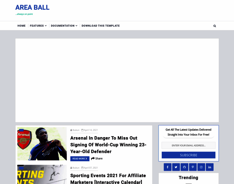 Areaball.site thumbnail
