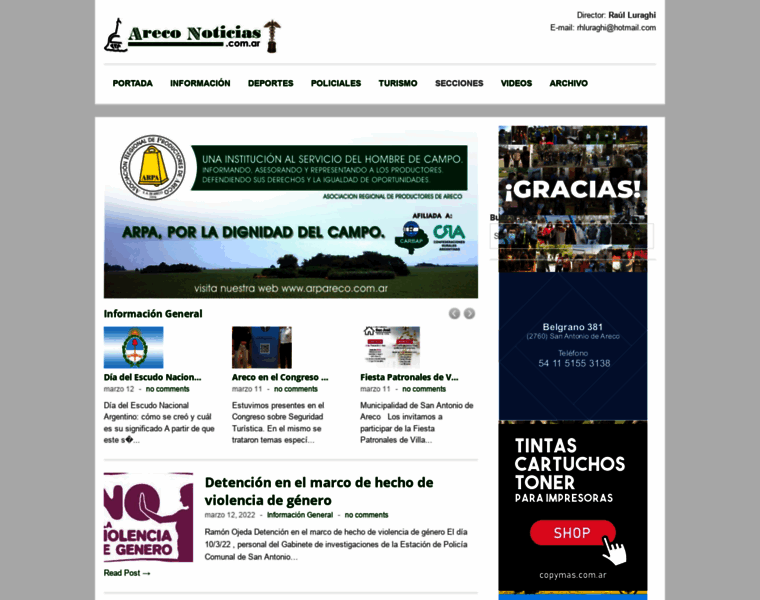 Areconoticias.com.ar thumbnail