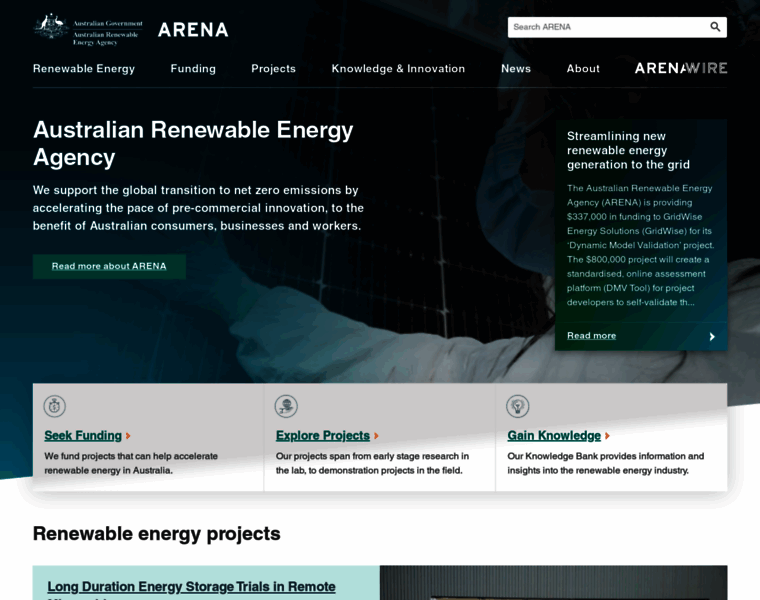 Arena.gov.au thumbnail