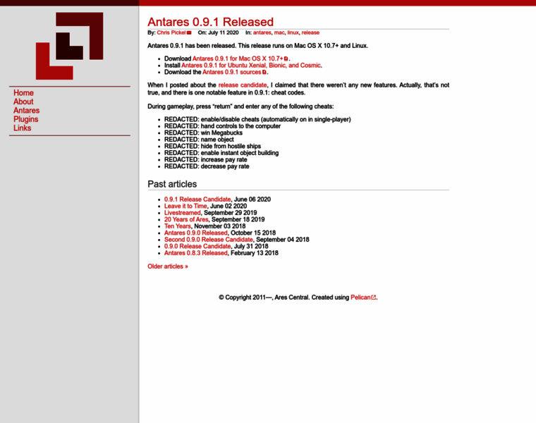 Arescentral.org thumbnail