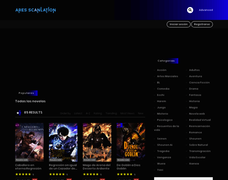 Aresscanlationovel.com thumbnail
