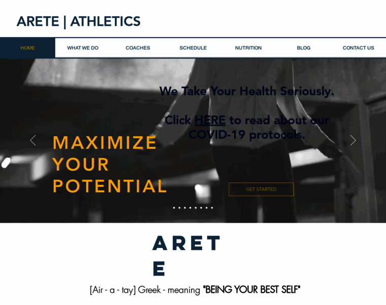 Arete-athletics.com thumbnail