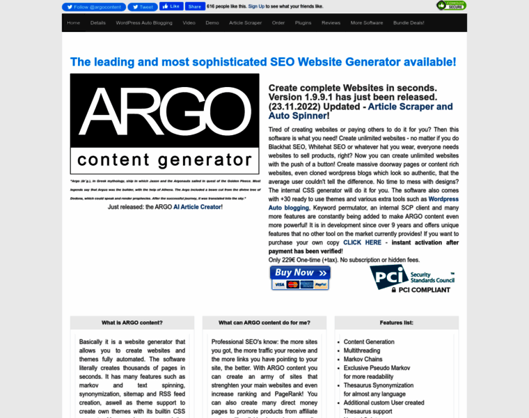 Argo-content.com thumbnail