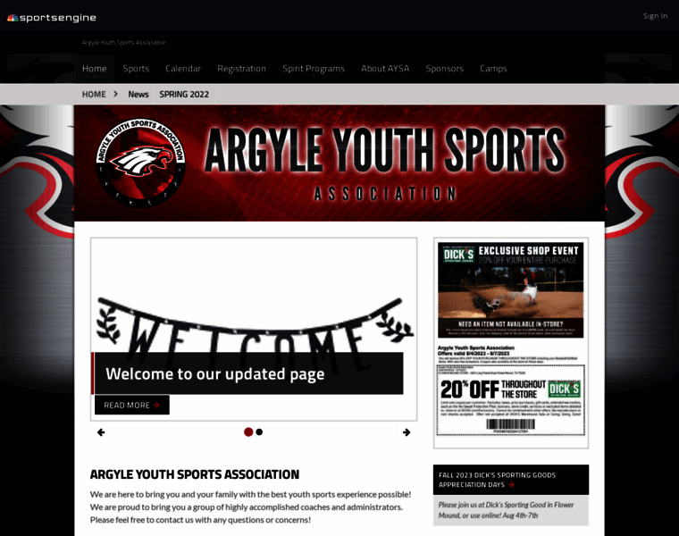 Argyleyouthsports.com thumbnail