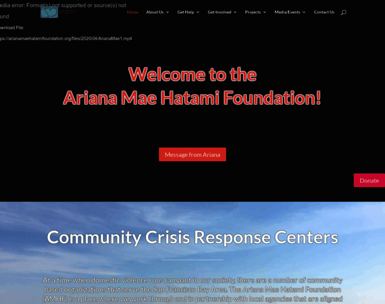 Arianamaehatamifoundation.org thumbnail