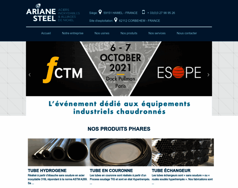 Ariane-steel.fr thumbnail