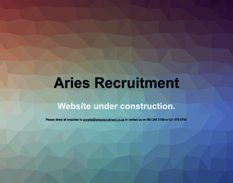 Ariesrecruitment.co.za thumbnail