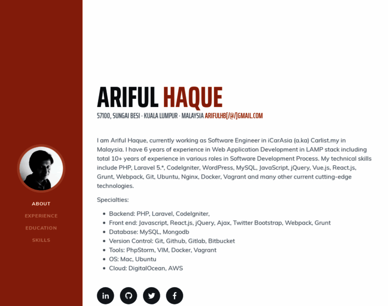 Arifulhaque.com thumbnail