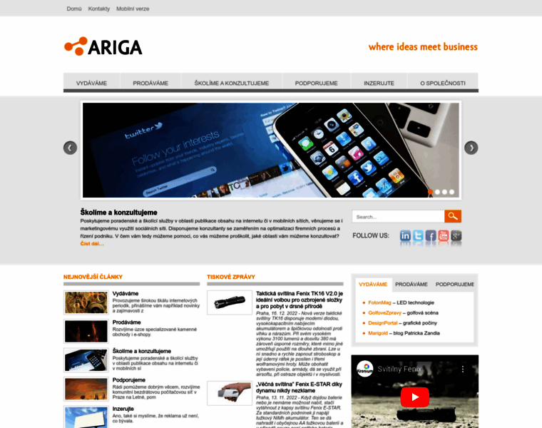 Ariga.cz thumbnail