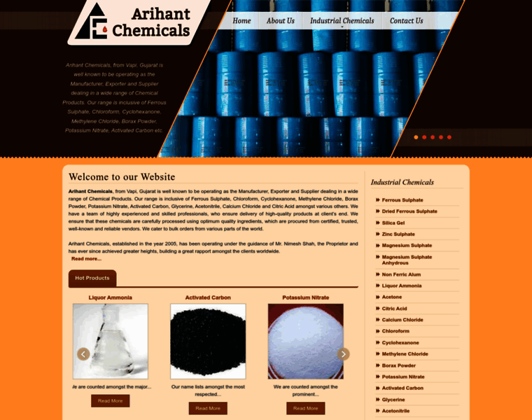 Arihantchemical.co.in thumbnail