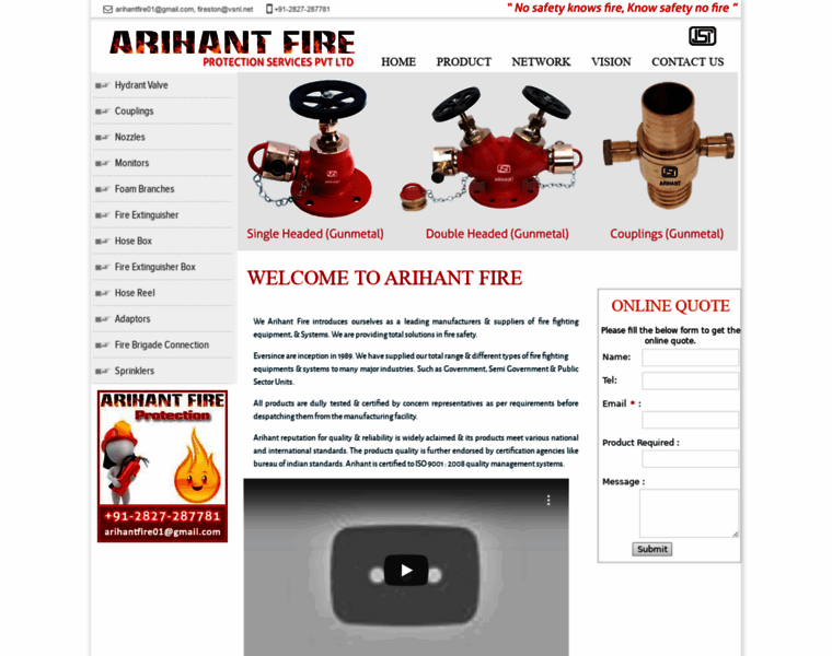 Arihantfire.com thumbnail
