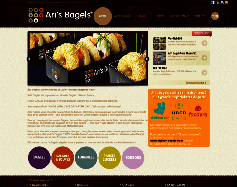 Arisbagels.com thumbnail